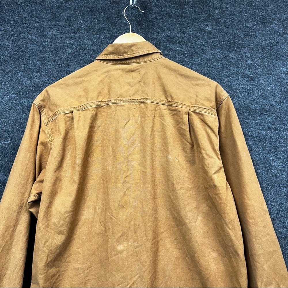 Carhartt Men's Relaxed Fit Midweight Canvas Long-Sleeve Shirt Size M - Picture 9 of 12
